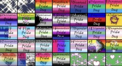 pride month calendar Meme Template