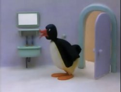 Pingu’s dad losing it Meme Template