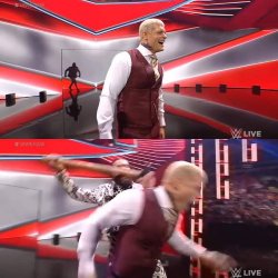 Seth Rollins Attacking Cody Rhodes Template Meme Template
