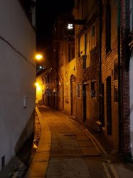 Alleyway at night Meme Template