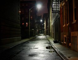 Alleyway at night Meme Template