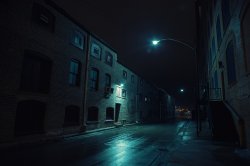 Alleyway at night Meme Template