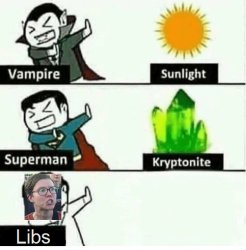 Vampire superman libs Meme Template