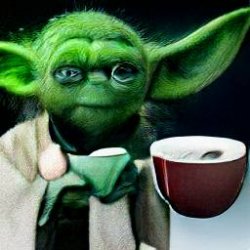 Yoda Coffee Monday Meme Template