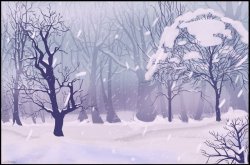 Winter forest background Meme Template