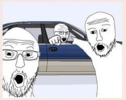 Guys pointing CAR EDITION Meme Template