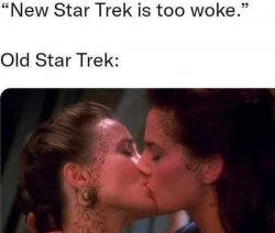 Star Trek is woke Meme Template