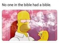No one in the Bible had a Bible Meme Template
