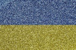 Sparkly Ukraine background Meme Template