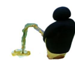 Pingu Pissing Meme Template