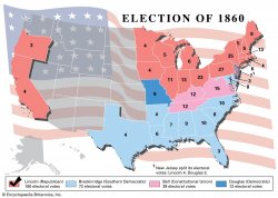 1860 election map Meme Template