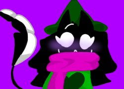 Lunambi dressed as Ralsei Meme Template