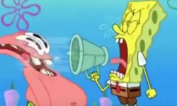 Spongebob Screaming at Patrick Meme Template
