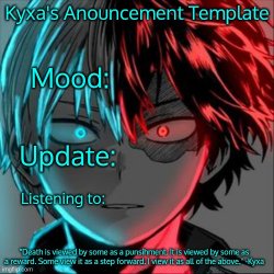 Kyxa's Announcement Template 3.0 Meme Template