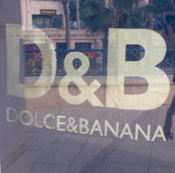 dolce and banana Meme Template