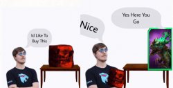 Mr Beast Buys A Trollface Ruby Meme Template