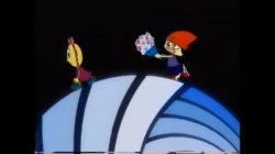 Parappa gives Sunny flowers Meme Template