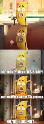Banana Joe Did Not Have A Good Day Meme Template