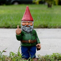 Middle Finger Gnome Meme Template