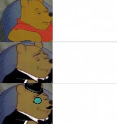Tuxedo Winnie Pooh with the guy with the glasses Meme Template