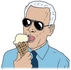Biden ice cream Meme Template