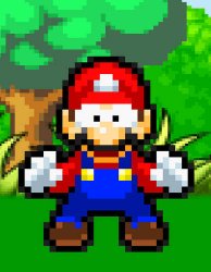 Shocked Mario Meme Template