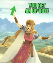 Zelda up vote Meme Template