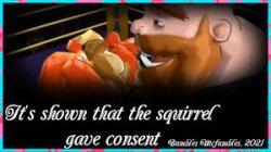 It's shown that the squirrel gave consent Meme Template