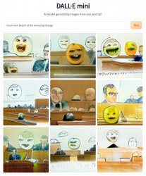 Courtroom Sketch of the Annoying Orange Meme Template