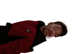 Commander Riker Asleep Meme Template