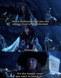 Jack Sparrow Dishonest Man Meme Template