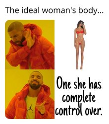 The ideal woman’s body Meme Template