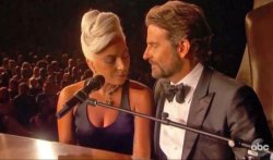 Lady gaga and bradley cooper Oscars Meme Template