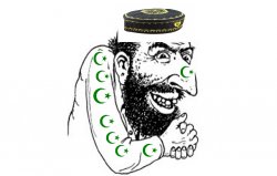 Muslim Happy Merchent Meme Template