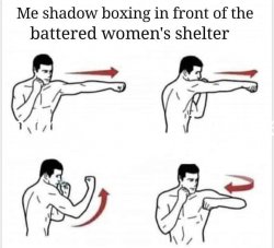 Shadow boxing Meme Template