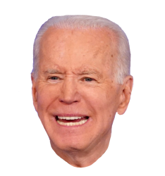 Biden head transparent Meme Template