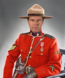 Mark Rutte Mountie Meme Template