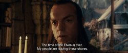 Elrond: my people are leaving these shores Meme Template