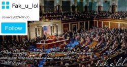 Fak_u_lol Head of Congress announcement template Meme Template