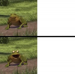 Shrek Frog Meme Template