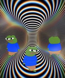 Pepe lsd roundabout Meme Template