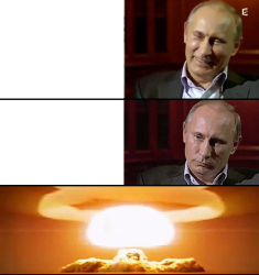 Putin is not laughing Meme Template