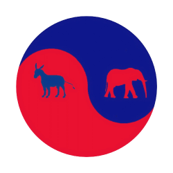 American Yin Yang transparent Meme Template