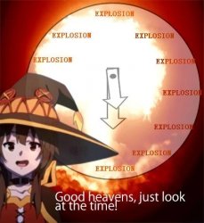good heavens just look at the time Meme Template