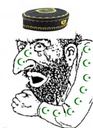 Scared Happy Muslim Meme Template
