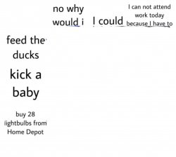 Ducks, baby, or lightbulbs Meme Template