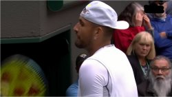 Kyrgios and the man on the back Meme Template