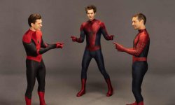 Real Spider Men Triple Meme Template