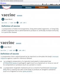 Vaccine definition change Meme Template