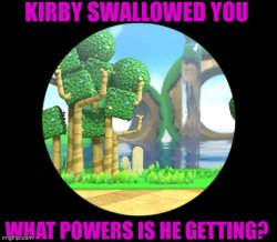 Kirby swallowed you Meme Template